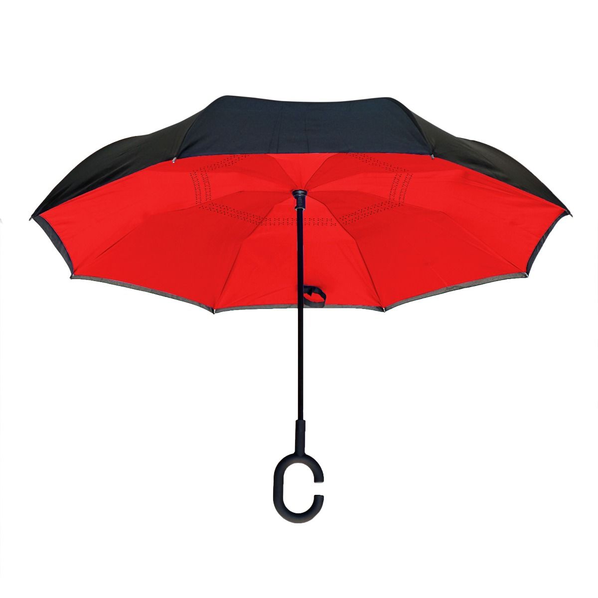 Topsy Turvy Designer Umbrellas - Drip Free Windproof - Red - Senior.com Umbrellas